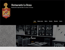 Tablet Screenshot of labrasarestaurante.com